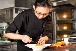 Chef Cheryl Koh (in action)